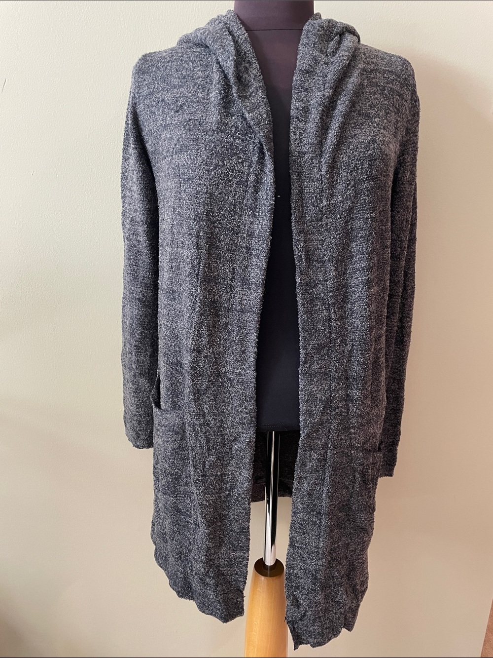 Barefoot Dreams Hooded Open-Front Cardigan Jacket